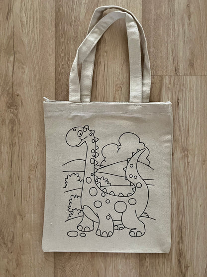 DIY Colouring Tote Bags