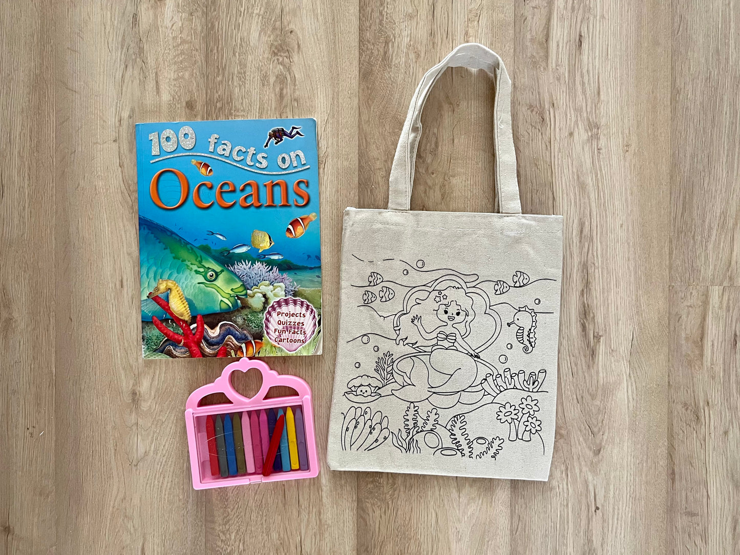 DIY Colouring Tote Bags