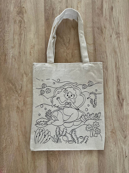 DIY Colouring Tote Bags