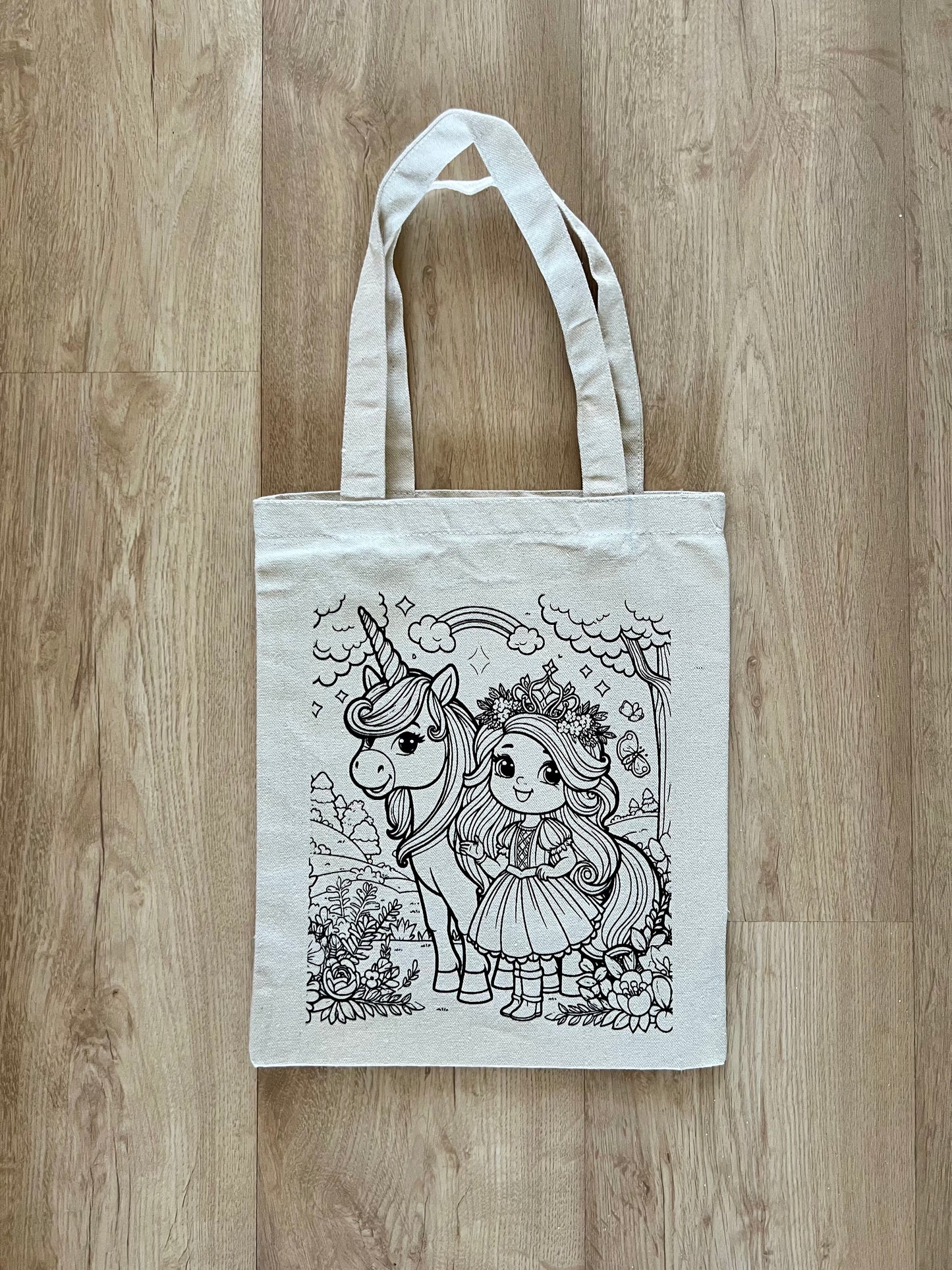 DIY Colouring Tote Bags