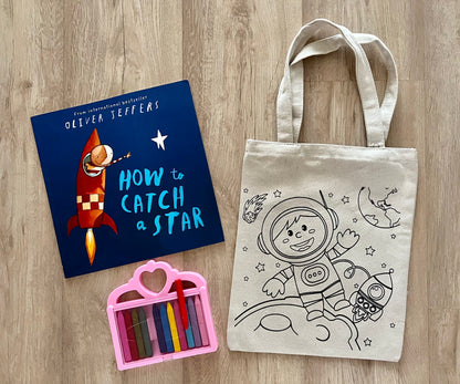 DIY Colouring Tote Bags