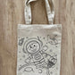 DIY Colouring Tote Bags
