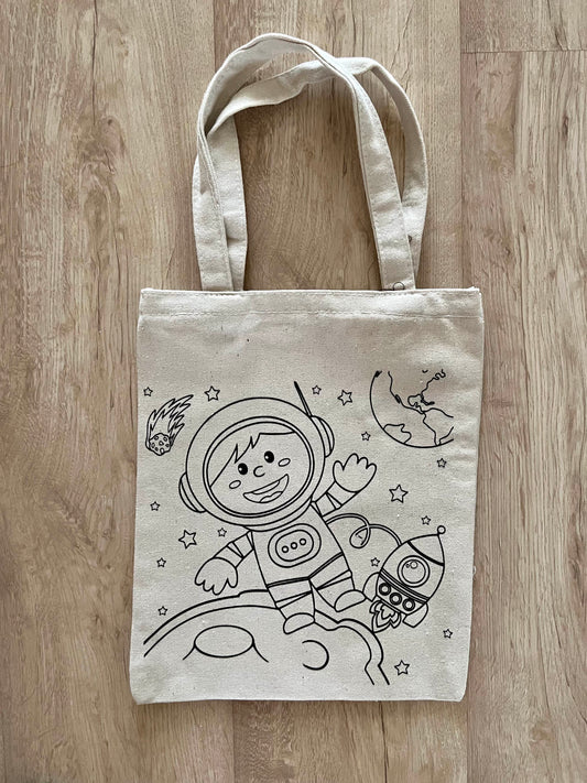 DIY Colouring Tote Bags