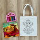 DIY Colouring Tote Bags