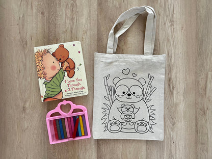DIY Colouring Tote Bags