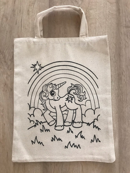DIY Colouring Tote Bags