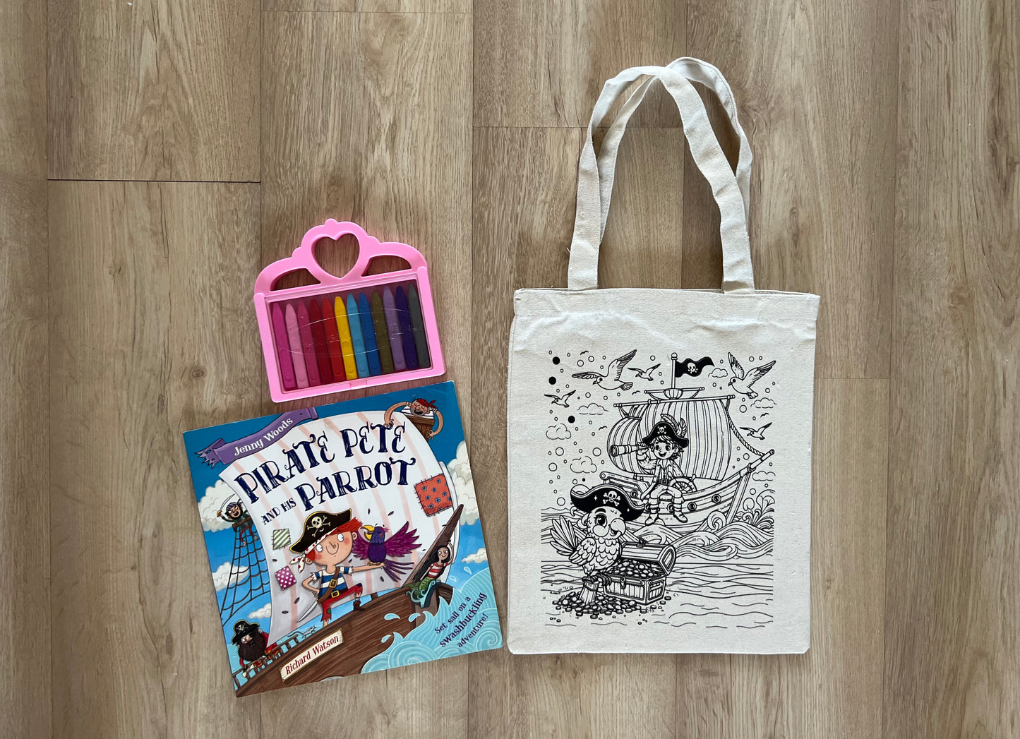 DIY Colouring Tote Bags