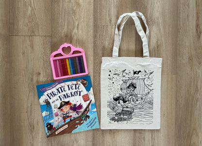 DIY Colouring Tote Bags