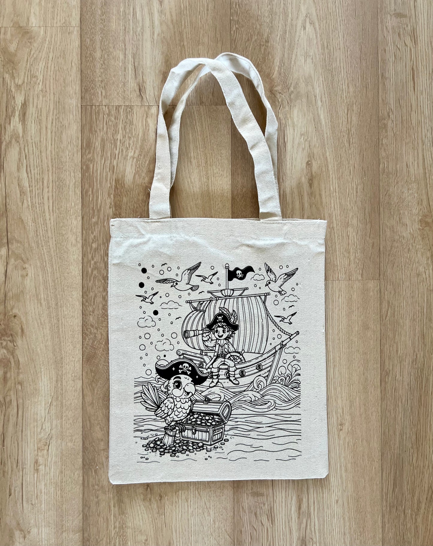 DIY Colouring Tote Bags