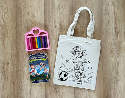 DIY Colouring Tote Bags