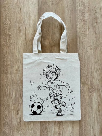 DIY Colouring Tote Bags