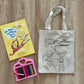 DIY Colouring Tote Bags