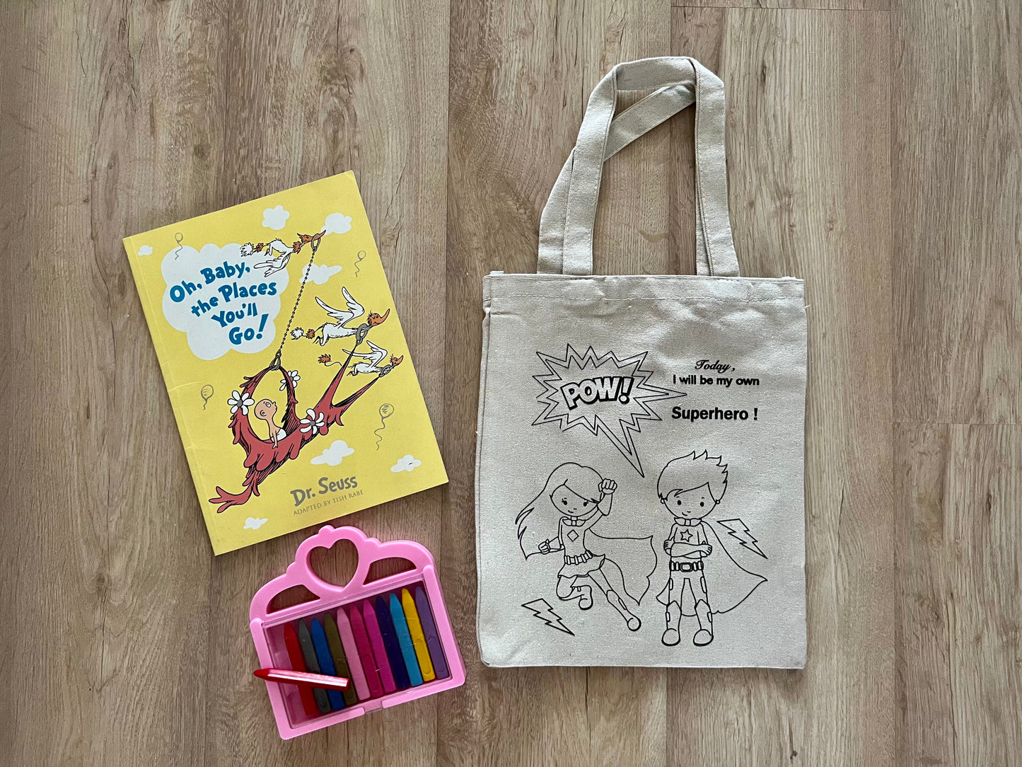 DIY Colouring Tote Bags