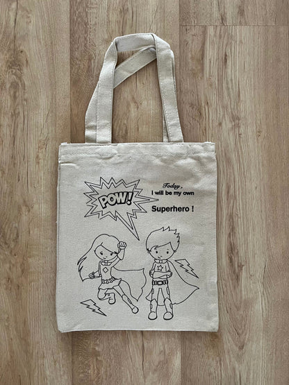 DIY Colouring Tote Bags