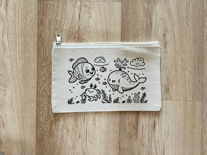 DIY Colouring Pouches