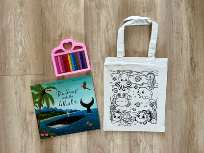 DIY Colouring Tote Bags