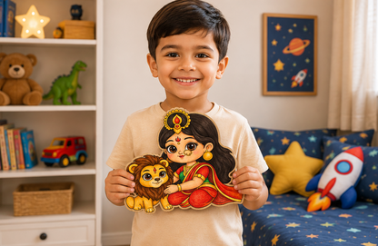 DIY Colouring Wooden Goddess Durga Activity Kit