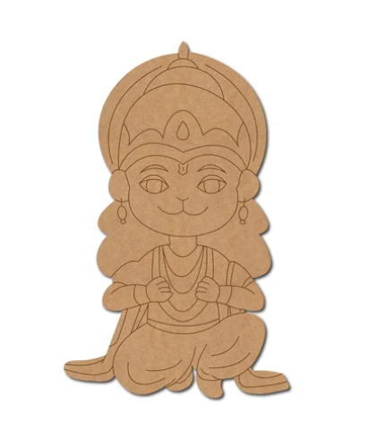 DIY Colouring Wooden Lord Hanuman Activity Kit
