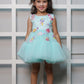 Net Dress With Handmade Embroidered Candy