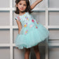 Net Dress With Handmade Embroidered Candy
