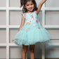 Net Dress With Handmade Embroidered Candy