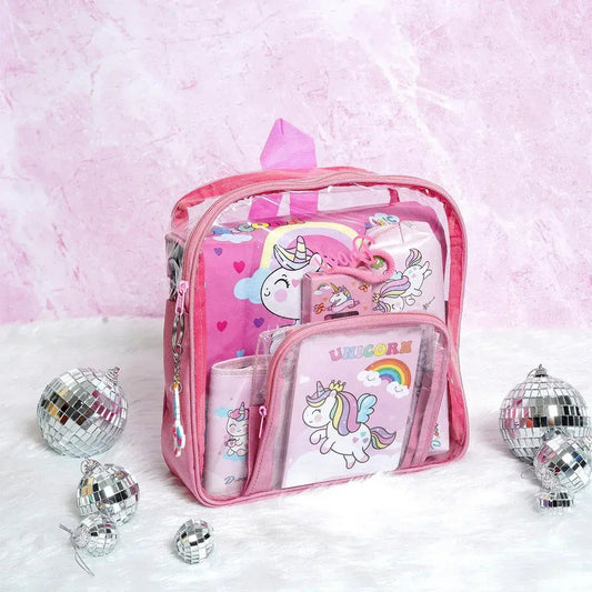 iLearnNGrow 11-in-1 Unicorn Stationery Set for Kids – School & Art Supplies Kit