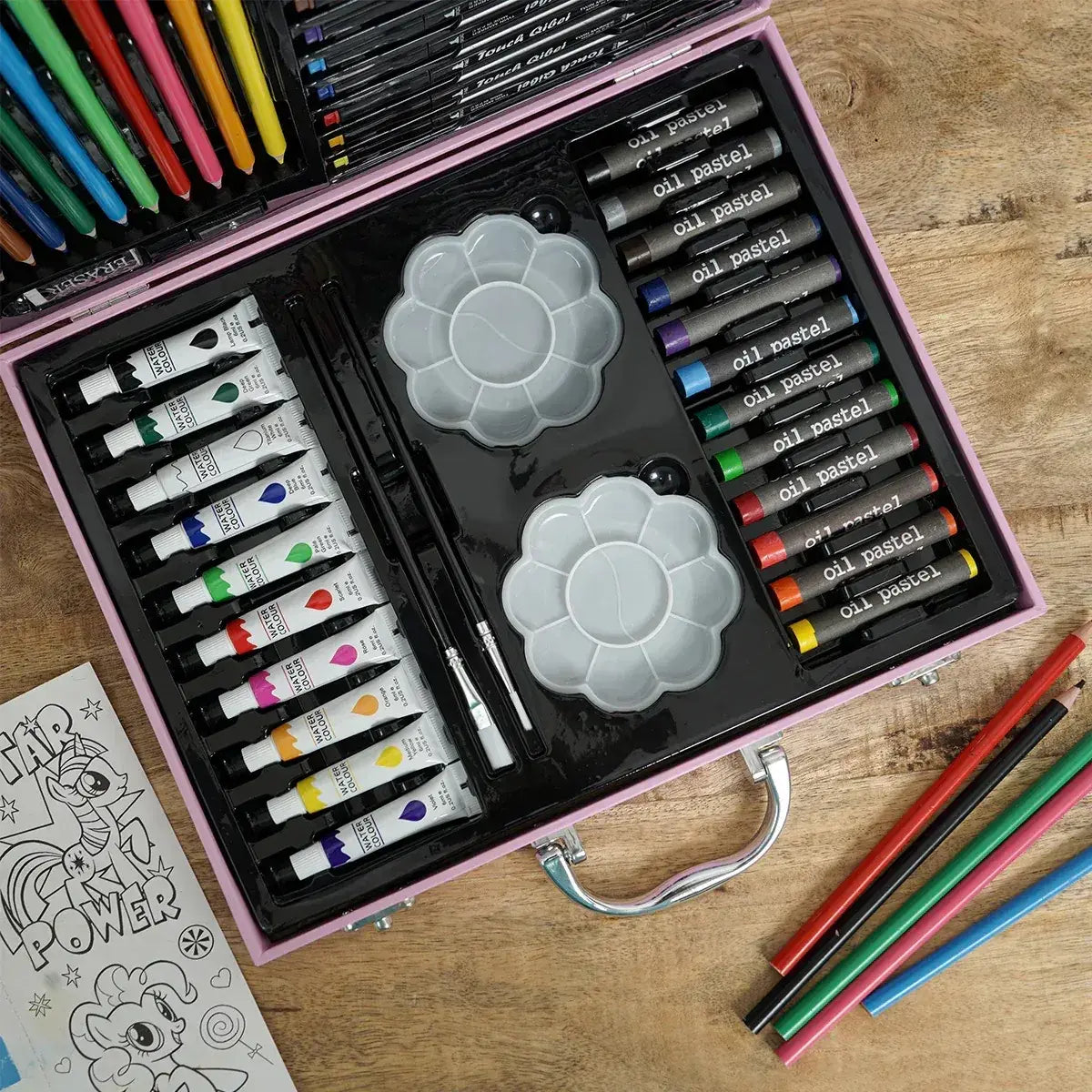 iLearnNGrow 128 Pieces Colouring Set- Unicorn