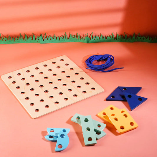 Shape Lacing Board Puzzle