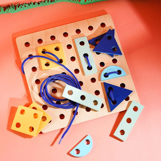 Shape Lacing Board Puzzle
