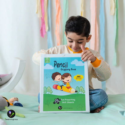 iLearnNGrow Pencil Gripping Workbook – Handwriting Practice Workbook for Kids