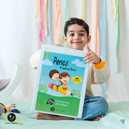 iLearnNGrow Pencil Gripping Workbook – Handwriting Practice Workbook for Kids