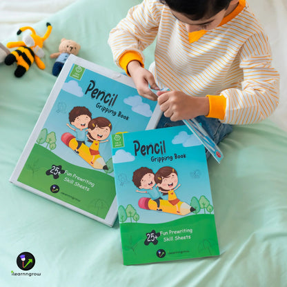 iLearnNGrow Pencil Gripping Workbook – Handwriting Practice Workbook for Kids