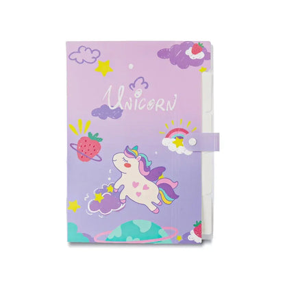 iLearnNGrow Unicorn Theme Folder – Cute & Durable School Document Organizer for Kids