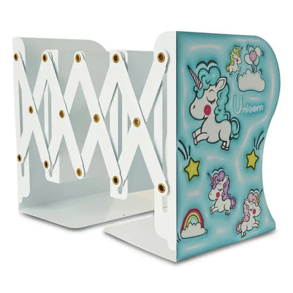 iLearnNGrow Foldable Expandable Metal Book Shelf – Kids Book Storage Organizer Rack (Available in Multiple Themes)
