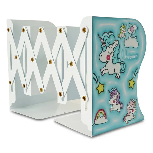 iLearnNGrow Foldable Expandable Metal Book Shelf – Kids Book Storage Organizer Rack (Available in Multiple Themes)