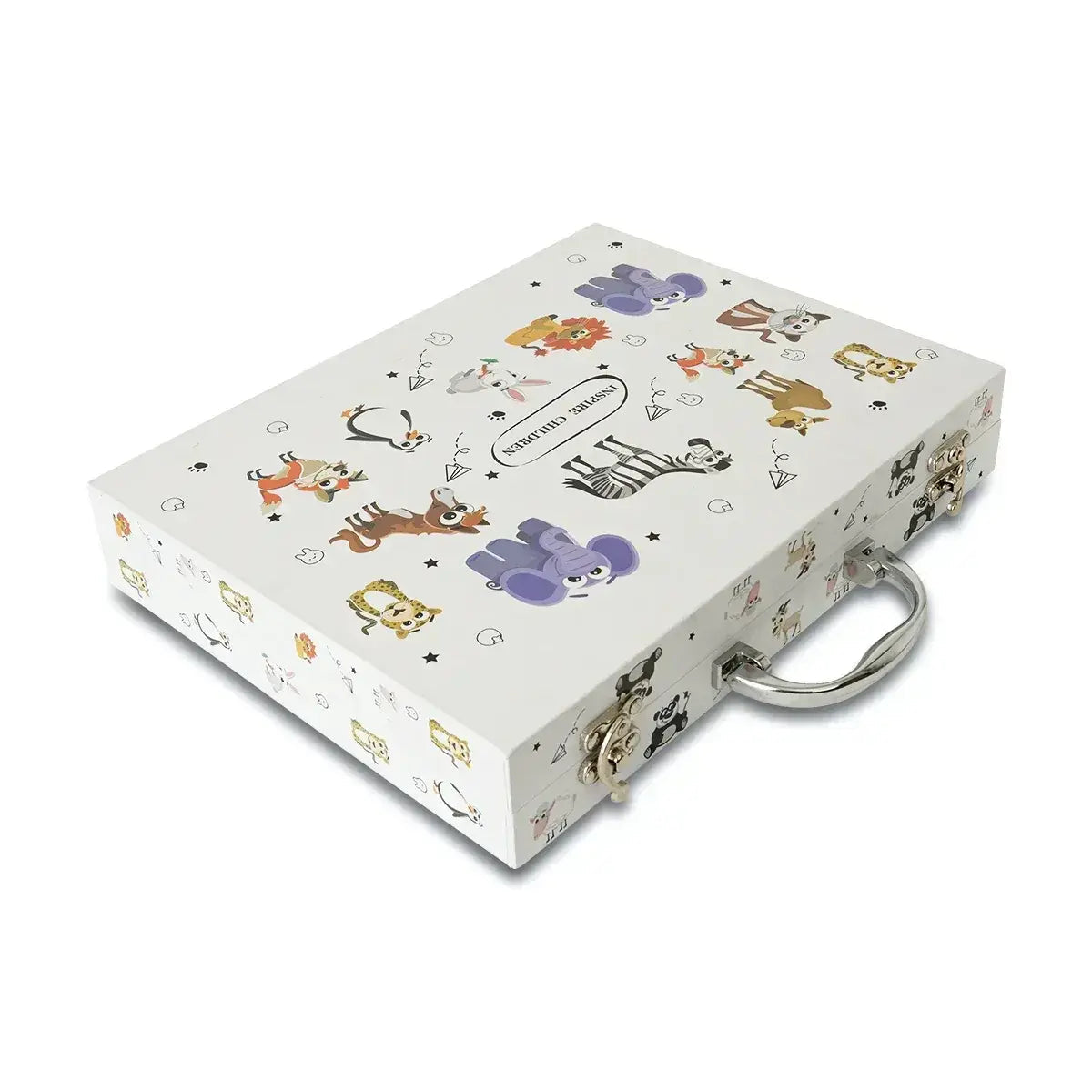 iLearnNGrow 128 Pieces Colouring Set- Jungle Animals