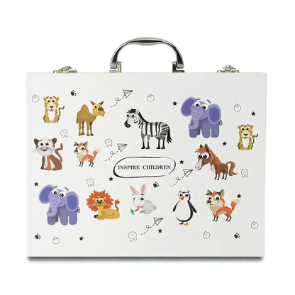iLearnNGrow 128 Pieces Colouring Set- Jungle Animals