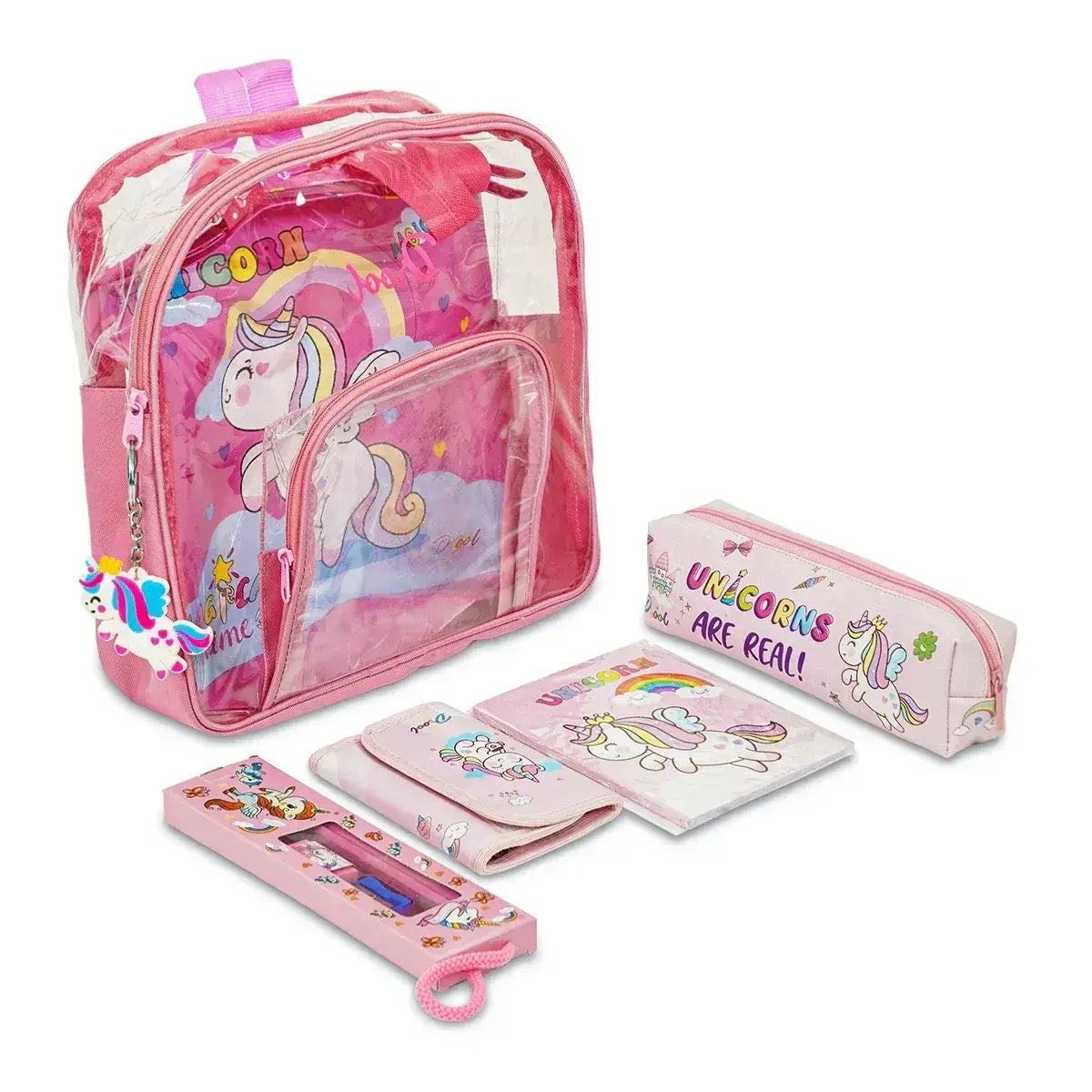 iLearnNGrow 11-in-1 Unicorn Stationery Set for Kids – School & Art Supplies Kit