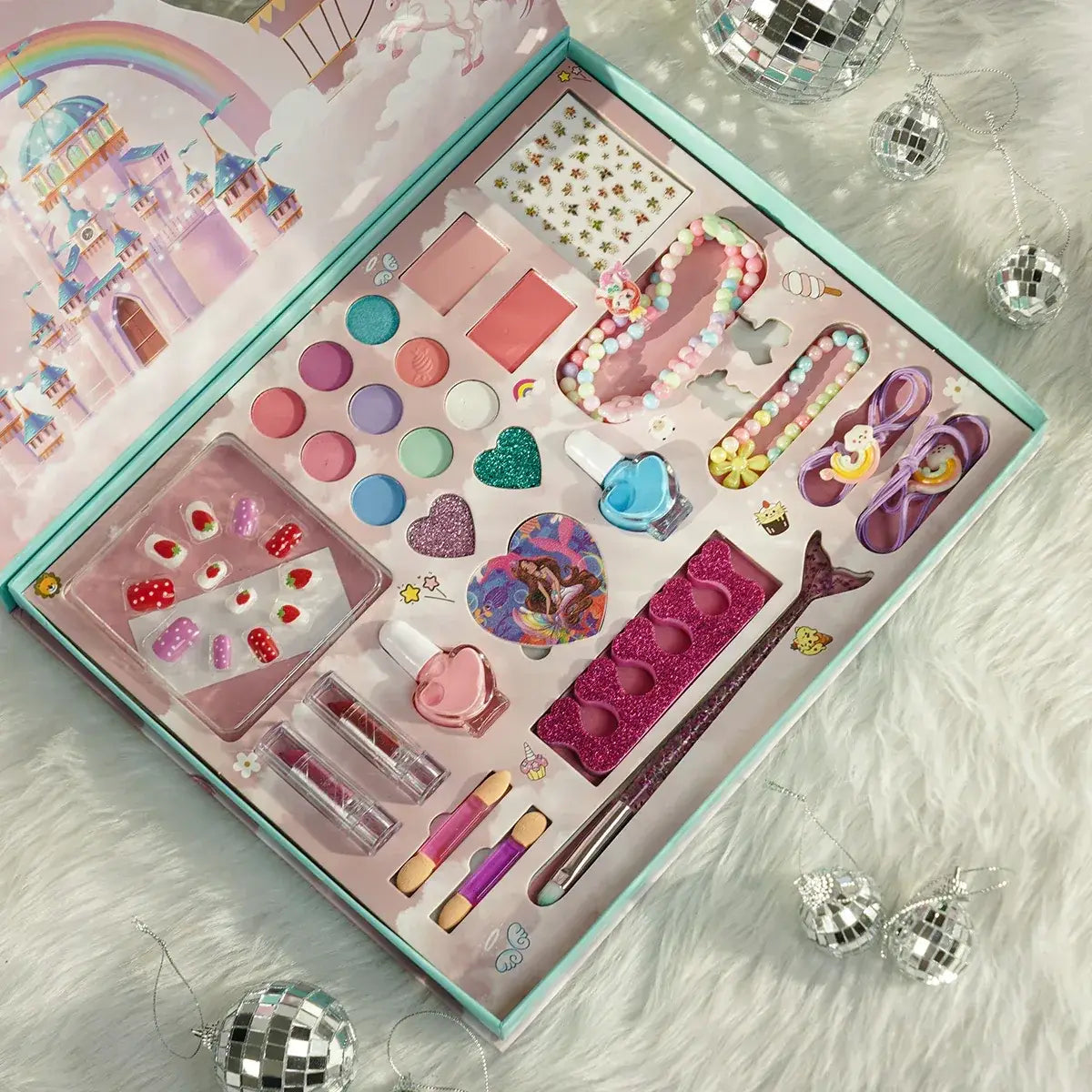 iLearnNGrow 28 Pieces Make Up & Accessory Kit –Complete Kids Makeup & Accessory Kit