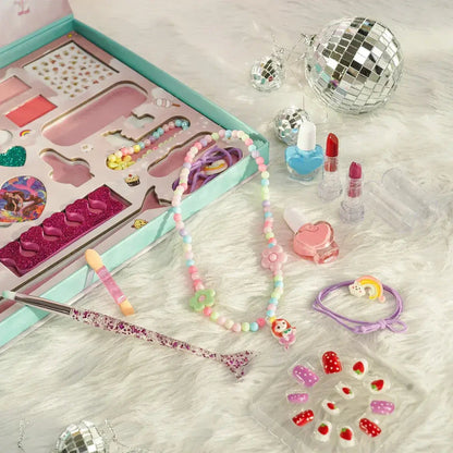 iLearnNGrow 28 Pieces Make Up & Accessory Kit –Complete Kids Makeup & Accessory Kit