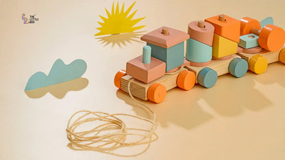 Pull Along Block Train Baby & Toddler