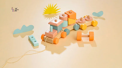 Pull Along Block Train Baby & Toddler