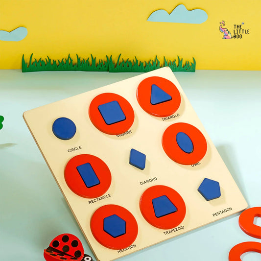 Wooden Shape Puzzle Wooden & Pegged Puzzles