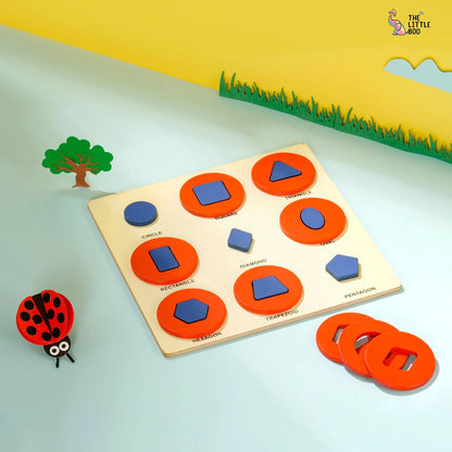 Wooden Shape Puzzle Wooden & Pegged Puzzles