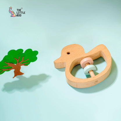Wooden Duck Rattle Baby & Toddler