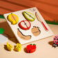 Raised Fruit and Vegetable Tray Puzzle