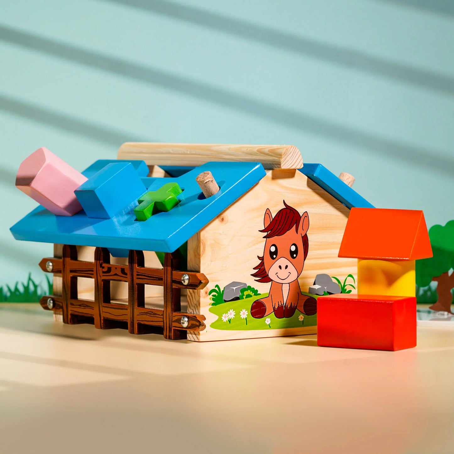 Shape Sorter Hut Building Blocks