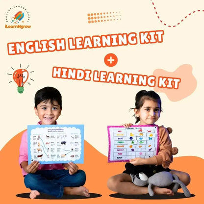 English & Hindi Learning Kit Combo for Kids – Alphabet, Varnamala & Early Writing Practice Set
