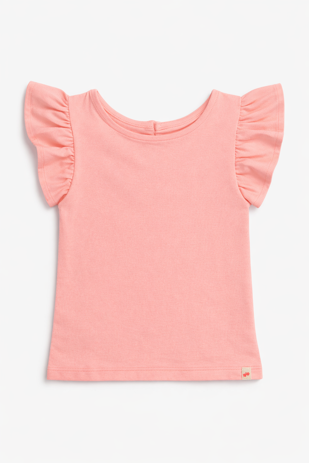 Bloom Frill Sleeve Stretch Top for Girls (Pink)