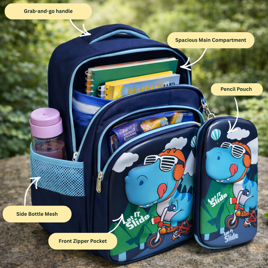 Giggle & Go For Todlers & Kids Backpack - Dino Dash